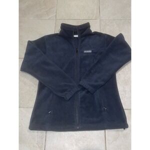 Columbia XL0668 Womens Large Black Full Zip‎ Fleece Jacket